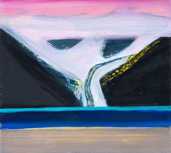 Barbara Rae RSA, Hanging Glacier - Gibbs Fjord, 2018