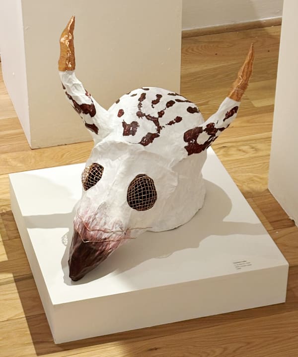 Amanda Cathy Aureemon, 2024 Wire, copper, paper 50 x 50 x 75 cm