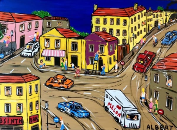 Albert Willem, The yellow purple house, 2022