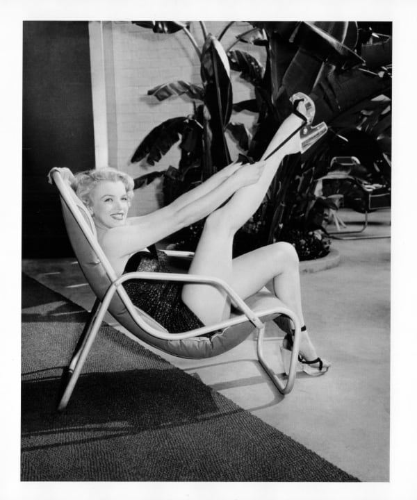 Frank Worth, Marilyn Monroe Stretching Leg, 1954