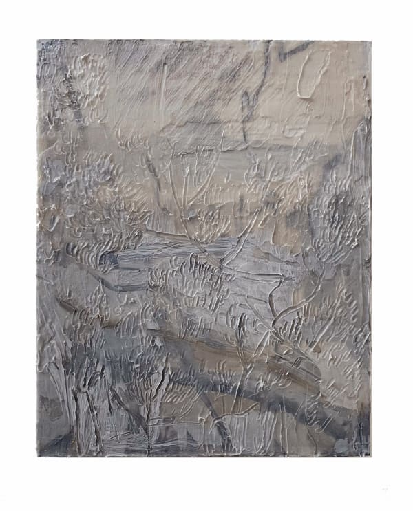 Ricardo Cabret Sin titulo, 2021 Polymers and acrylic on panel 20 x 16 in 50.8 x 40.6 cm