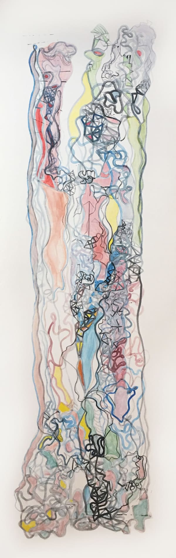 Cecilia Biagini Lunar State, 2018 Acrylic on canvas 55 x 15 in 139.7 x 38.1 cm