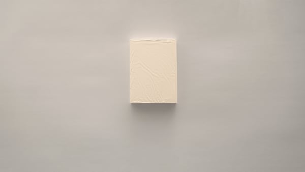 Fernando Polidura Twenty-eighth Adjustment , 2023 Vinyl paint, paper, shrink wrap film 9.5 x 6.9 x 1.4 in 24 x 17.5 x 3.5 cm