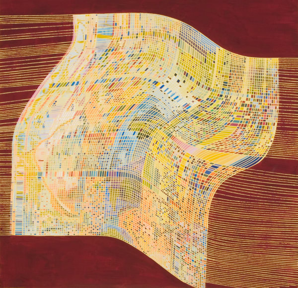 Cecilia Biagini Fugues of Legibility, 2008 Flashe on canvas 51 x 52" 129.5 x 132.1 cm