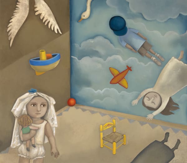Leticia Tarrago Mundo de Juguetes, 1998 Oil on linen 35.5 x 47.3 in 90.2 x 120 cm