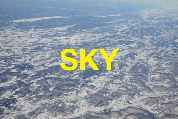 Words: Sky, 2004, 2017