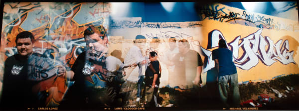 Celia Álvarez Muñoz Carlos Lopez, Michael Velasquez, Semejantes Personajes/Significant Personages Series, 2002 Digital Holgas 14 x 38 in 35.6 x 96.5 cm Edition of 5