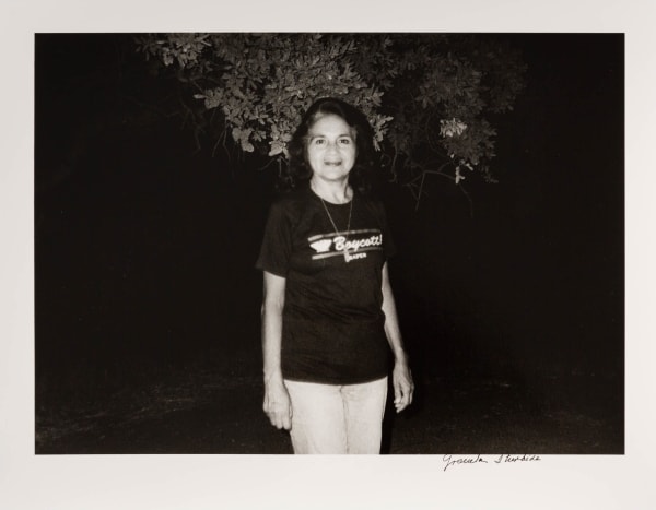 Graciela Iturbide Dolores Huerta, Kern County, California, 1991 Silver Gelatin Print 11 x 14 in 27.9 x 35.6 cm