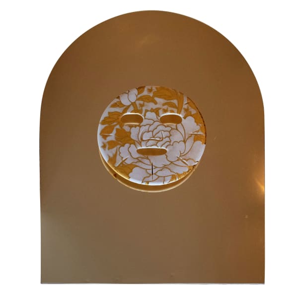 Jennifer Ling Datchuk Flawless (Small Butterflies), 2021 Porcelain, gold and white pattern transfer from Jingdezhen, China, mirror plexiglass 20 x 16 x 3 in 50.8 x 40.6 x 7.6 cm
