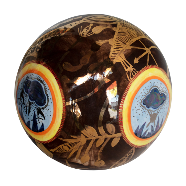 Nicolás Leiva Constellation 26, 2017-2021 Glazed ceramic 9 in diameter 22.9 cm