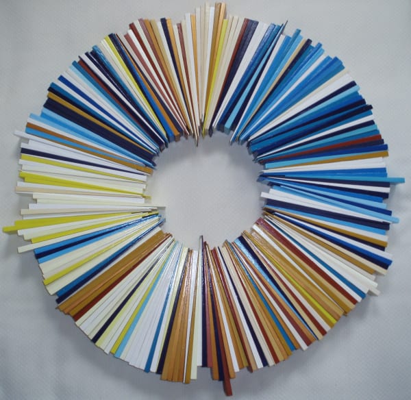 Cecilia Biagini Propelled Desire, 2011 Vinyl paint on wood 24 x 24" 61 x 61 cm