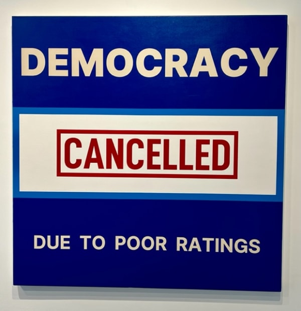 Alejandro Diaz Democracy, 2019 Acrylic paint on canvas 40 x 40 in 101.6 x 101.6 cm