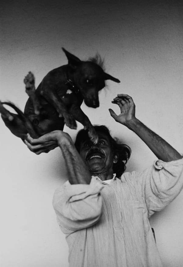 Francisco Toledo and Xolo, Juchitan, Oaxaca