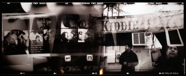 Celia Álvarez Muñoz Phillip Avila, Semejantes Personajes/Significant Personages Series, 2002 Digital Holgas 14 x 34 in 35.6 x 86.4 cm Edition of 5