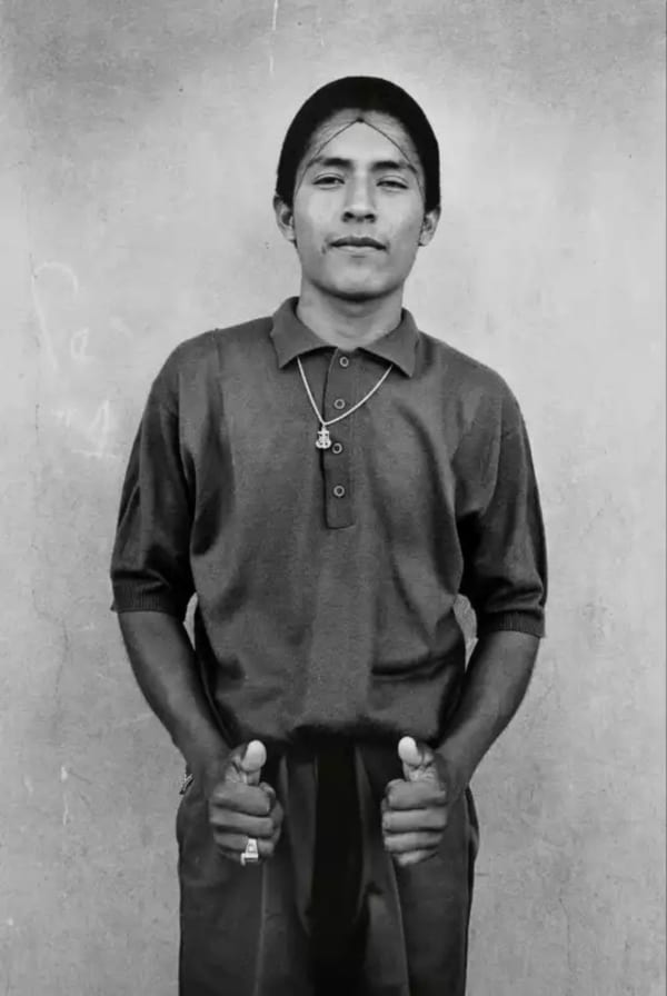 Graciela Iturbide Cholo en Tijuana, Baja California, 1990 Silver Gelatin Print 14 x 11 in 35.6 x 27.9 cm