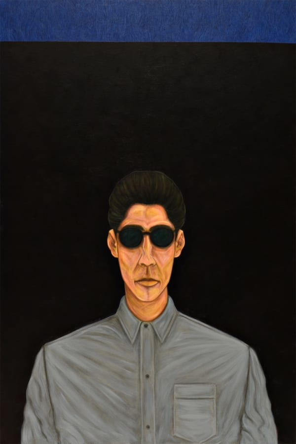 César A. Martínez Bato Con Sunglasses, 2021 Acrylic on muslin 54 x 36 in 137.2 x 91.4 cm
