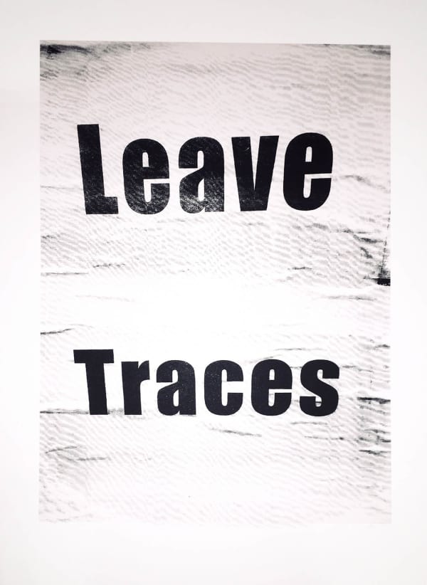 Ethel Shipton Leave Traces (Listening to Berlin Series), 2019 Screenprint 30 x 22.5" 76.2 x 57.1 cm 1 / 10