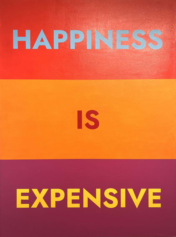 Alejandro Diaz Happiness is Expensive, 2020 Acrylic paint on canvas 36 x 48 in 91.44 x 121.92 cm