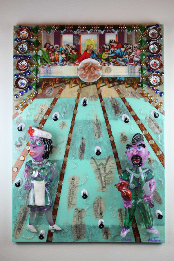 Einar and Jamex de la Torre E.R. for the Soul, 2010 Blown glass and mixed media 41 x 28 x 8 in 104.1 x 71.1 x 20.3 cm