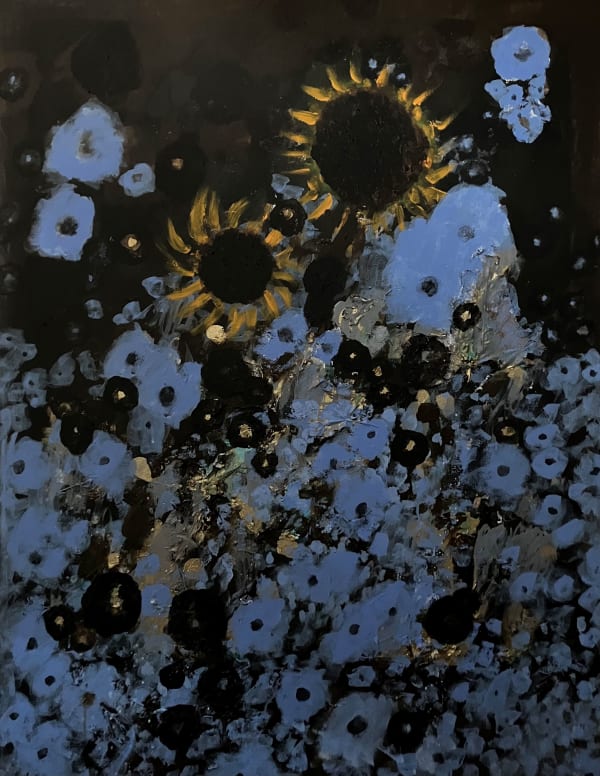 Alejandro Diaz Sunflowers, 2021 Acrylic and mixed media on canvas 48 x 36 in 121.9 x 91.4 cm