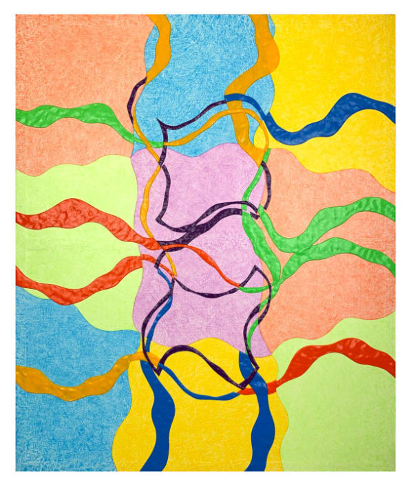 Mark Schlesinger Some Lovely Presence Suddenly Declared, 2021 Acrylic, canvas on panel 36 x 30 in 91.4 x 76.2 cm