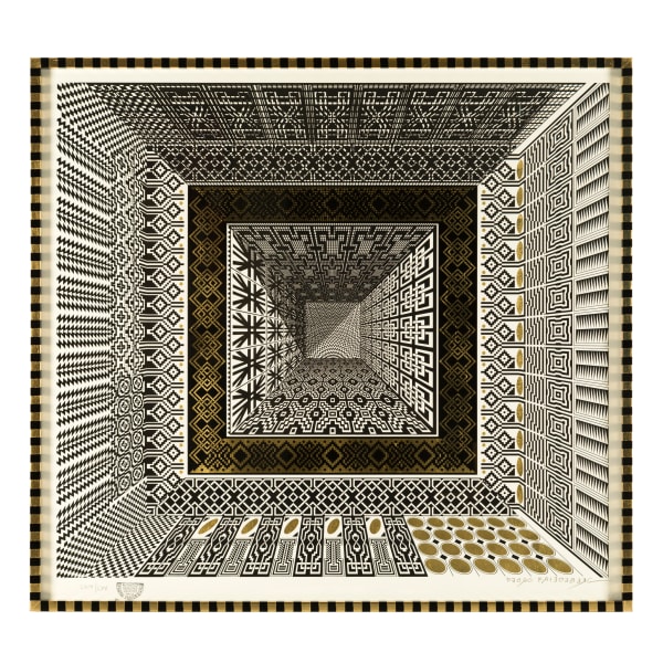 Pedro Friedeberg Minas del Rey Salomón, 2019 Serigraph 31.5 x 31.5 in 85 x 85 cm Edition of 70