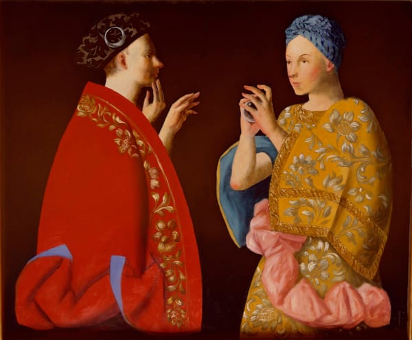 Benjamín Domínguez Quiromancia, 2007-08-01 Oil on masonite 19 x 23.5"