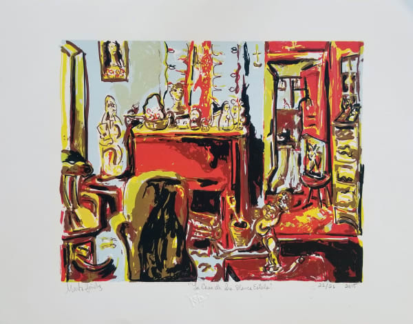 Marta Sánchez La Casa de Sra. Blanca Estela, 2015 Serigraph 15 x 20.3 in 38.1 x 51.6 cm Edition of 26