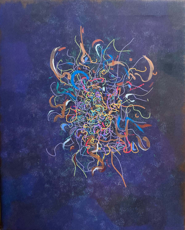 Joan Fabian Supreme Action, 2023 Mixed media on canvas 20 x 16 in 50.8 x 40.6 cm