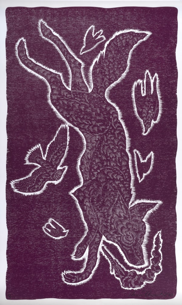 Richard 'Ricky' Armendariz Wish I could Leave Well Enough Alone, 2023 Wood block print 49.75 x 30.5 in 126.4 x 77.5 cm Edition of 5