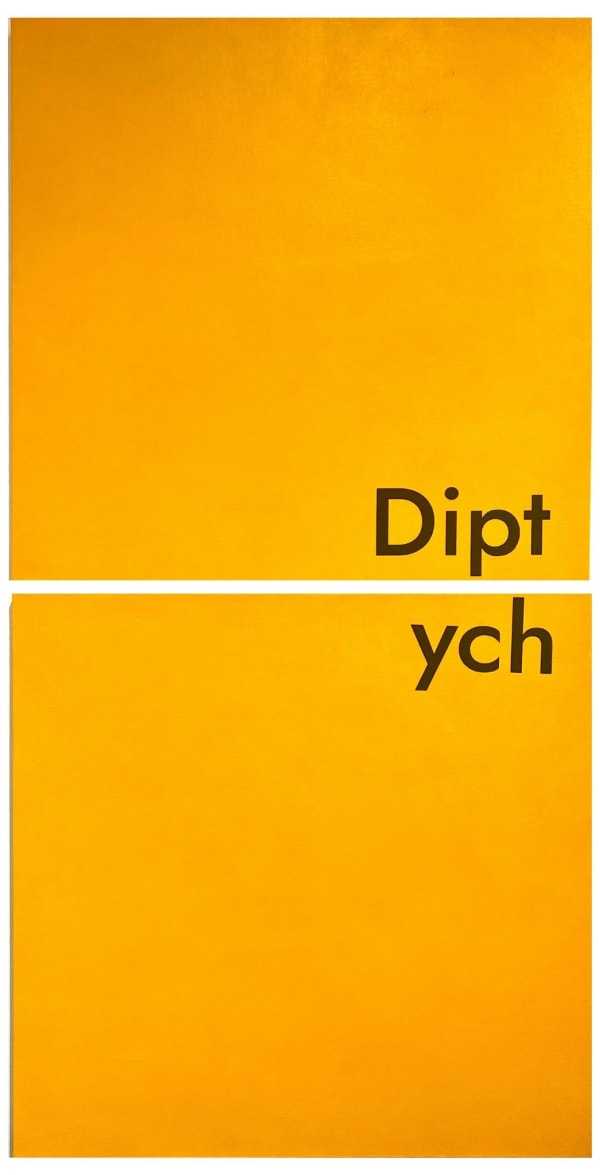 Alejandro Diaz Together But Separate, 2019 Acrylic paint on canvas 24 x 24 in each panel 61 x 61 cm each panel