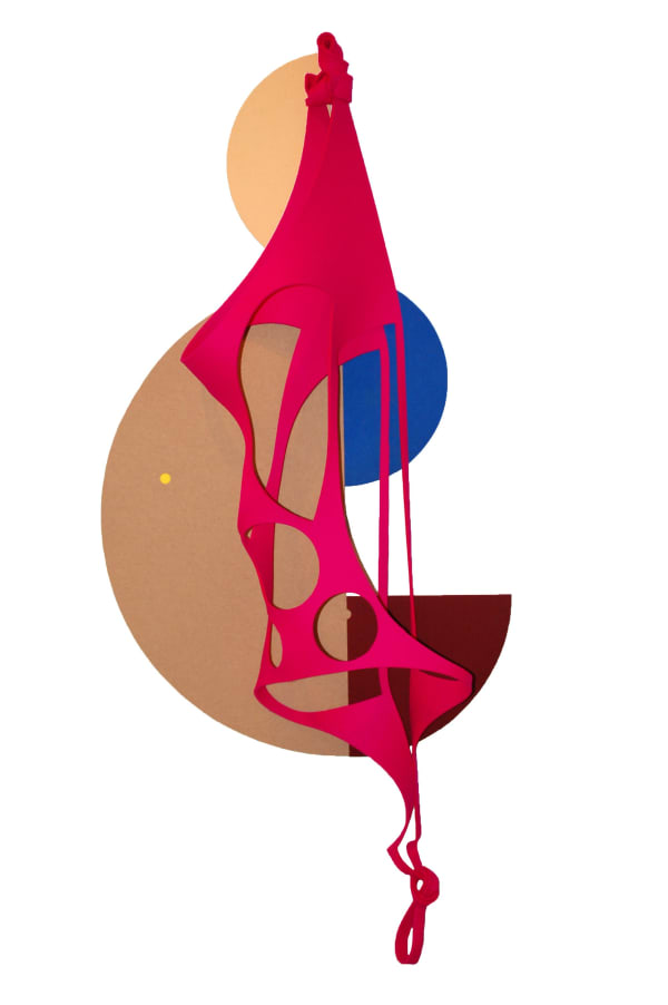 Jesse Amado Consequences #4, 2015 Virgin wool felt with tailors pins 67 x 30 x 6 in 170.2 x 76.2 x 15.2 cm