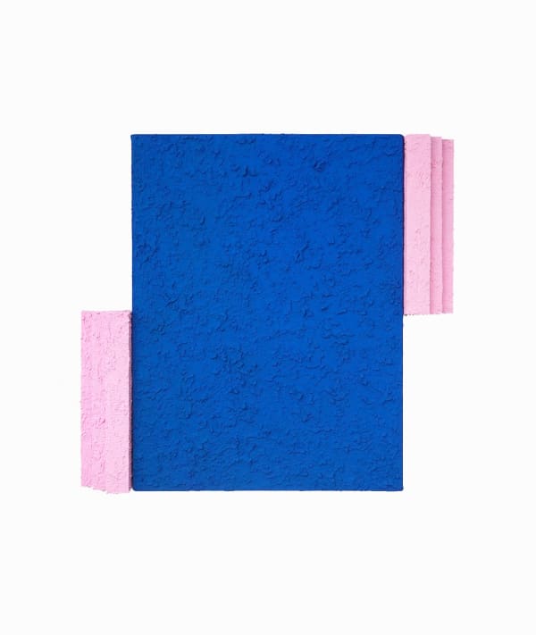 Eric Santoscoy-McKillip Piscina, 2021 Acrylic, flashe, and stucco on canvas and wood 24 x 20 x 2.25 in 61 x 50.8 x 5.7 cm