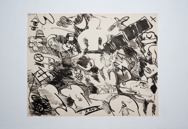 Frank Romero Untitled (Black Drawings), 1971 Signed and dated top left Graphite on paper 22.625 x 28.625 in 57.5 x 72.7 cm
