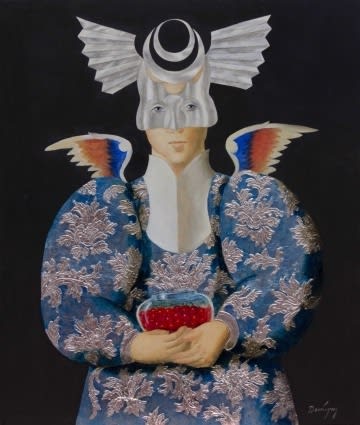 Benjamin Dominguez Angel Actor, 2012 Oil on Masonite 23.5 x 19.8" 59.7 x 50.2 cm