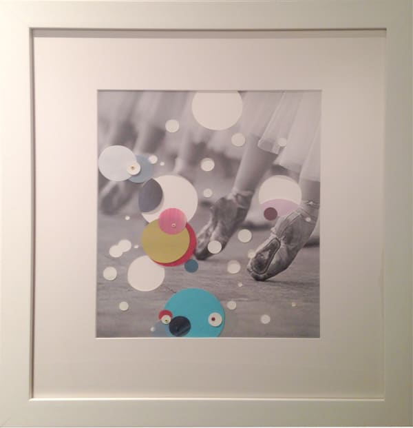 Andrés Ferrandis Puntas II, 2013 Collage on black and white archival printed image 14 x 12" 35.6 x 30.5 cm