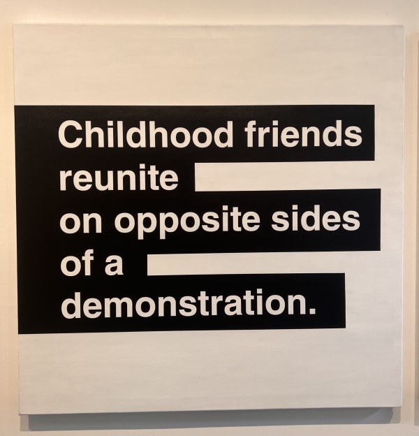 Alejandro Diaz Childhood Friends, 2021 Acrylic paint on canvas 36 x 36 in 91.4 x 91.4 cm