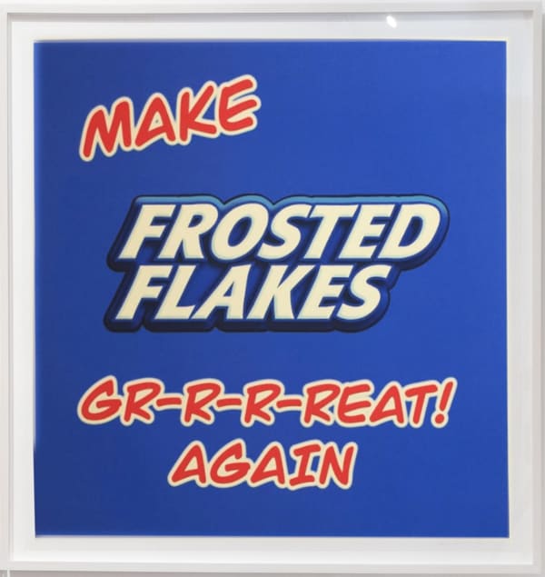 Alejandro Diaz From the Series of Great Prints: Frosted Flakes, 2019-2020 Archival color print on German etching paper 36 x 36 in 91.44 x 91.44 cm Edition of 25 (#1/25)
