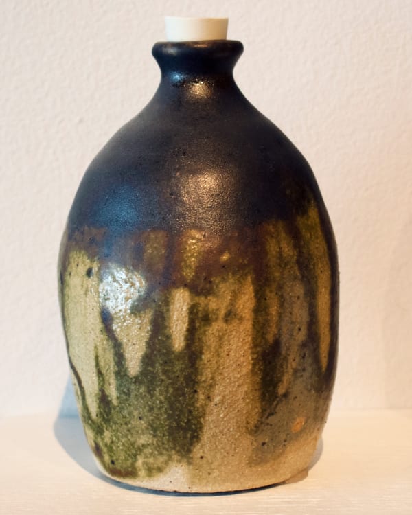 Nate Cassie Between Bottomless Lake and the Pecos (for Brett), 2022 Ash glaze on stoneware 7 x 3.8 x 3.8 in 17.8 x 9.7 x 9.7 cm