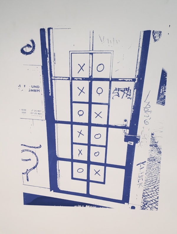 Ethel Shipton Tic Tac Toe (Listening to Berlin Series), 2019 Screenprint 30 x 22.5 in 76.2 x 57.1 cm Edition 1 of 10