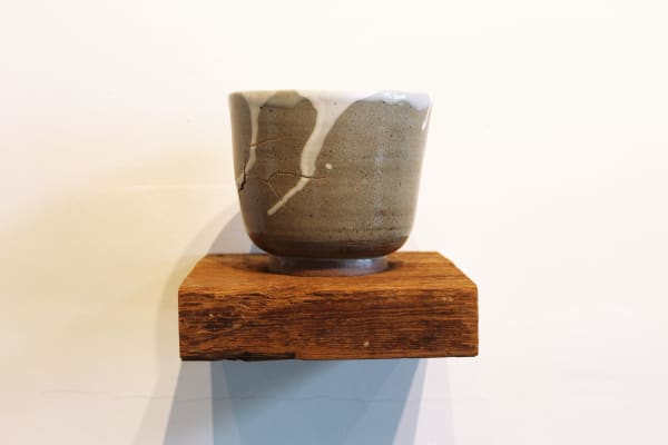 Nate Cassie Listening Bowl, 2018 Stoneware and wood ash glaze 6 x 5 x 5" 15.2 x 12.7 cm