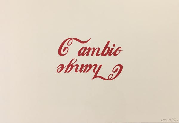 Ethel Shipton Cambio/Change, 2020 Screenprint 15 x 22 in 38.1 x 55.9 cm Edition of 30 plus 10 artist's proofs