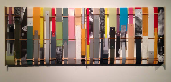 Andrés Ferrandis A la Altura de Tus Ojos, 2014 Mixed media on wood and aluminum 22 x 60" 55.9 x 152.4 cm