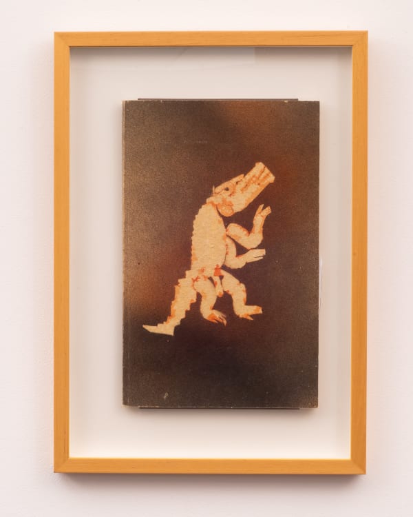 Francisco Toledo Notebook (standing crocodile), 2004 Watercolor, with stencil print on handmade paper of natural fibers (26 pages) 17 x 10.23 x .25 in 43.2 x 26.7 x 0.6 cm