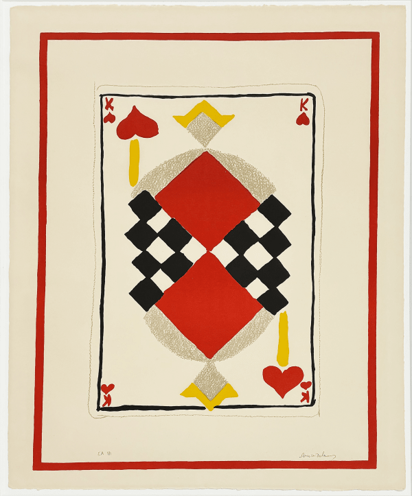 Sonia Delaunay, King of Hearts, 1970