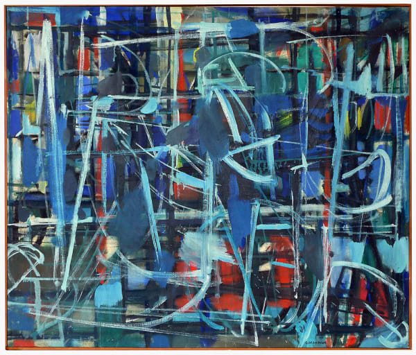 Robert Goodnough, Abstract in Blue, 1950