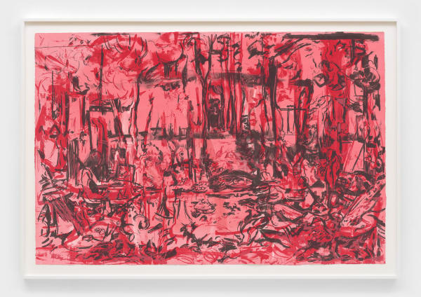 Cecily Brown, The Five Senses (red and black), 2025