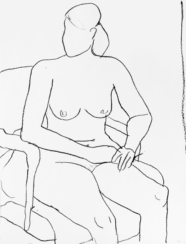 Richard Diebenkorn, Seated Nude, 1965