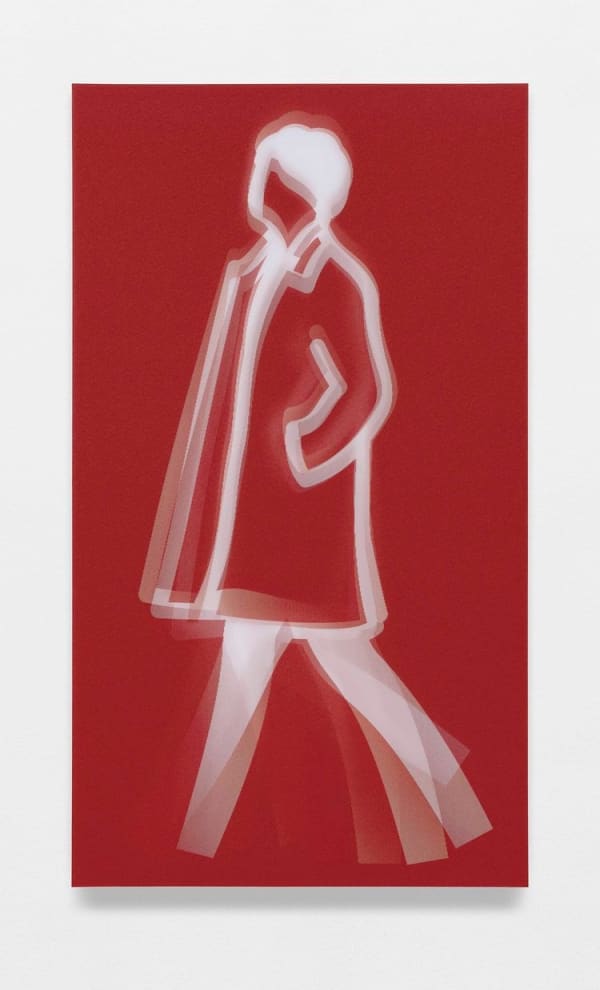 Julian Opie, Old Street Walkers (Curly Hair), 2022