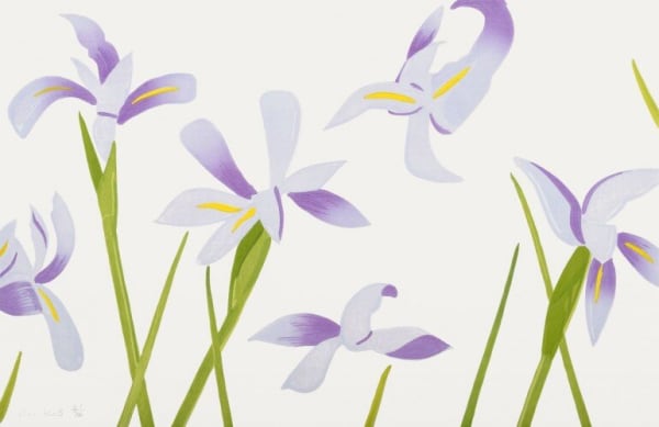 Alex Katz, Blue Flags, 2014